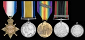 Four: Major F. H. S. le Mesurier, Border Regiment, from the Channel Islands, who received a head wound at Gallipoli...