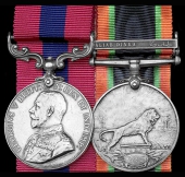 The rare D.C.M. awarded to Shawish Abdel Rahman Ahmed, Equatorial Battalion, for his gallantry during the Turkhana...