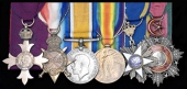 The rare O.B.E. group of six  awarded to Bimbashi (Major) Yusef Effendi Dervish, a Medical Officer for his services...