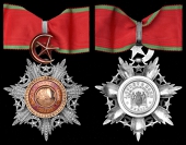 Ottoman Empire, Order of Medjidie, a superb 3rd Class neck badge by Godet, Berlin, 63mm., silver, gold and enamel,...
