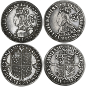 Elizabeth I (1558-1603), Milled coinage, 1562 (2), both mm. star, bust B, medium rose (Borden/Brown 23, O2/R2; N...
