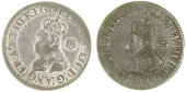 Elizabeth I (1558-1603), Milled coinage, 1567, 1568/7, both mm. lis, bust F, reads regi’, 2.89g/5h (Borden/Brown...