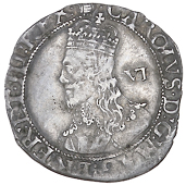 Charles I (1625-1649), Tower mint, Gp E, mm. tun, small mark of value, 3.00g/10h (SCBI Brooker 626; N 2242; S 2814)....
