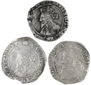 Charles I (1625-1649), Tower mint, Gp G (3), all mm. sun (over eye both sides, over eye on obvs. (2)), 2.86g/3h,...