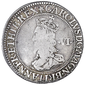 Charles I (1625-1649), Briot issues, First Milled issue, signed b both sides and with flower on obv., reads chrisio,...