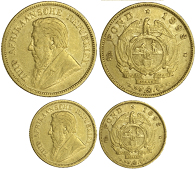 South Africa, Paul Kruger, Half-Pond, 1893 (Hern Z39; KM. 9.2; F 3). Good fine or better, some surface marks, very...