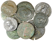 Greek coinage, Miscellaneous, Pontus, Amaseia, Julia Domna, Æ 31; together with other Greek Imperial bronzes (9),...