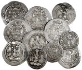 Greek coinage, Greek Multiple Lots, Sasanian Empire, Drachms (11), various rulers [11]. Very fine 	£20-30