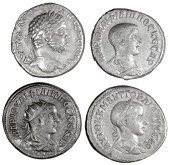 Greek coinage, Miscellaneous, SYRIA, Tetradrachms (4), including Philip II, Caracalla and Gordian III [4]. Very fine...