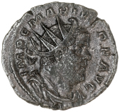 Roman Imperial coins, Marius (268), Antoninianus, Cologne, 268, radiate bust right, rev. clasped hands, 3.32g/6h...