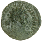 Roman Imperial coins, Carausius (286-293), Antoninianus, radiate and draped bust right, rev. Providentia standing...