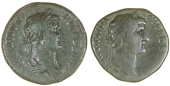 Roman Imperial coins, Miscellaneous, Hadrian, Sestertii (2) (RIC 784, 849) [2]. Varied state 	
£40-60