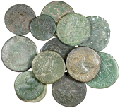 Roman Imperial coins, Miscellaneous, Clodius Albinus, Sestertius, Rome (Sear 6149); together with Asses, Dupondii...