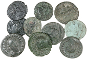 Roman Imperial coins, Miscellaneous, Carausius, Antoninianii (10), mostly Pax types [10]. Varied state 	£100-150