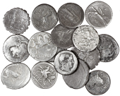 Roman Imperial coins, Miscellaneous, Denarii (16), all Roman Republic [16]. Varied state, two plated	£100-150