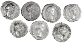 Roman Imperial coins, Miscellaneous, Denarii (6), of Lucius Verus, Commodus, Faustina II, etc [6]. Mostly very fine...