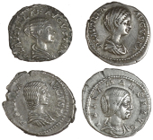 Roman Imperial coins, Miscellaneous, Denarii (4), of Plautilla and Julia Mæsa [4]. Very fine 	
£80-100