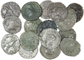Roman Imperial coins, Miscellaneous, Antoninianii (16), of Philip I, Gordian III, Volusian, Valerian I and II,...