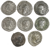 Roman Imperial coins, Miscellaneous, Antoninianii (8), of Otacilia Severa, Gordian III, Philip II, Elagabalus,...