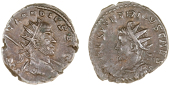 Roman Imperial coins, Miscellaneous, Antoninianii (2), of Claudius II Gothicus and Tetricus II [2]. Very fine 	£30-50