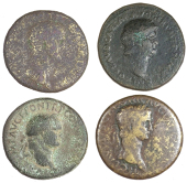 Roman Imperial coins, Miscellaneous, Sestertii (4), of Nero, Vespasian, etc [4]. Varied state 	
£40-50
