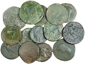 Roman Imperial coins, Miscellaneous, Dupondii and Asses (14), of Augustus, Claudius, Antonia, Nero and Commodus...
