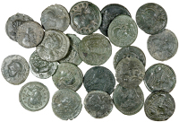 Roman Imperial coins, Miscellaneous, Folles (23), of the Constantine family, various mints [23]. Very fine or better...