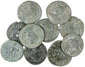 Roman Imperial coins, Miscellaneous, Folles (10), of Constantine I and II, Licinius and Crispus, all London [10]....
