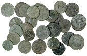 Roman Imperial coins, Miscellaneous, Folles (28), of Constans, Constantius Gallus and Constantius II [28]. Mostly...