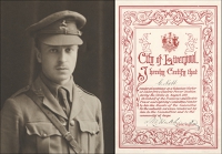 Three: Lieutenant Charles Nott, 9th Battalion, Liverpool Regiment, who was killed in action at Loos on 8 October...