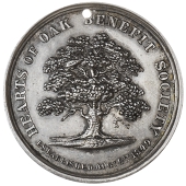 Clubs and Societies, LONDON, Hearts of Oak Benefit Society (Est. 1842), a silver medal for Services by W.J. Taylor,...