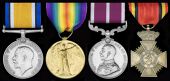 Four: Serjeant F. Spreadbury, Royal Garrison Artillery

British War and Victory Medals (90501 Sjt., R.A.); Army...