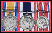Three: Chief Petty Officer H. H. P. Harrison, Royal Navy

British War Medal 1914-20 (128047 C.P.O., R.N.); Royal...