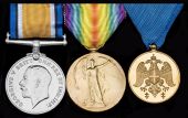 Three: Temporary Warrant Officer Class 1 T. Barnshaw, Army Service Corps

British War and Victory Medals (SS-19254...