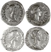 Roman Imperial coins, Crispina (Augusta 177-183), Denarius, 180-182, draped bust right, rev. Ceres standing left...