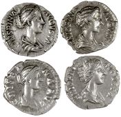 Roman Imperial coins, Crispina (Augusta 177-183), Denarius, 180-182, draped bust right, rev. Ceres standing left...