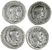 Roman Imperial coins, Gordian III (238-244), Denarius, laureate, draped and cuirassed bust right, rev. VIRTVTI...