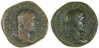 Roman Imperial coins, Philip I (244-249), Sestertius, laureate, draped and cuirassed bust right, rev. Annona...