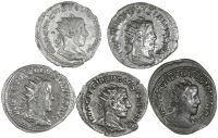 Roman Imperial coins, Volusian (251-253), Antoninianus, Antioch, radiate, draped and cuirassed bust right, rev....