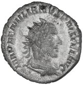 Roman Imperial coins, Æmilian (253), Antoninianus, radiate, draped and cuirassed bust right, rev. DIANAE VICTRI,...