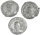Roman Imperial coins, Gallienus (253-268), Antoninianus, Cologne, 257-258, radiate, cuirassed bust left, holding...