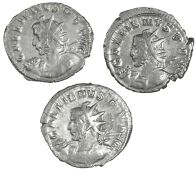 Roman Imperial coins, Gallienus (253-268), Antoninianus, Cologne, 257-258, radiate, cuirassed bust left, holding...