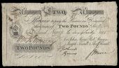 Co. DOWN, Newry, Two Pounds, 6 July 1815, No. 909, for John Moore, Robert Macan, Joseph Foxall and Thomas Foxall,...