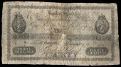 Thirty Shillings, 15 July 1835, contemporary forgery (cf. BA 26b). Split and rejoined at centre, couple of holes,...