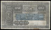 One Pound, 2 August 1912, I/D 5092, signature of W. Clarke (BB 49b, this note illustrated; Pick -). Foxing bottom...