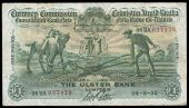 The Ulster Bank Ltd, One Pound, 24 August 1932, 06UA 037478, Brennan-Patton signatures (CUB-1; MacDevitt E-056)....