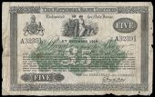Five Pounds, 5 December 1918, A 32391, signature of R.C. Wilson (NA 57, this note illustrated; Pick -). Worn edges...