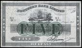 Five Pounds, 1 December 1942, N-1/O, signature of A.P. Tibbey, printers work note, date changed to 1 April 1943,...
