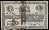 Two Pounds, 15 June 1859, No. 9734, Skibbereen, signature crossed through bottom right (PR 38; Pick -). Split and...