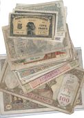 Banque De L’Afrique Occidentale, (8), 1942-52 including Pick 36, 38 and Colonial issues from French Antilles,...